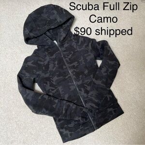 Lululemon Scuba Full Zip Camo Hoodie